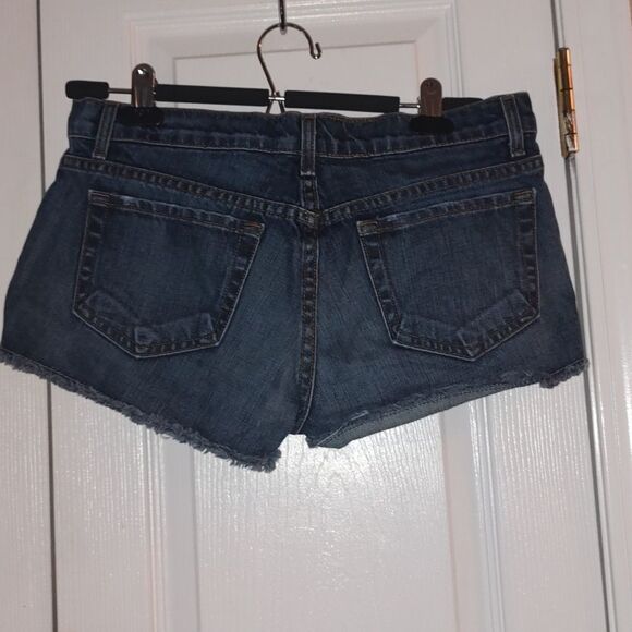 Forever Premium denim jean rough hem short shorts Sz 30 - Picture 4 of 7